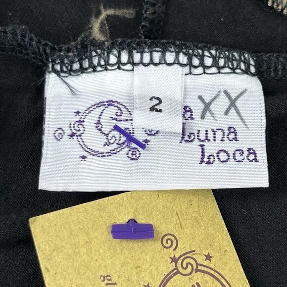 La Luna Loca Vest Womens Medium Felina Tie Dye Lagenlook Bohemian Black - Picture 6 of 10